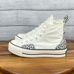 Converse Chuck Taylor All Star Lift Platform High Animalier Shoe A03874C Women 9